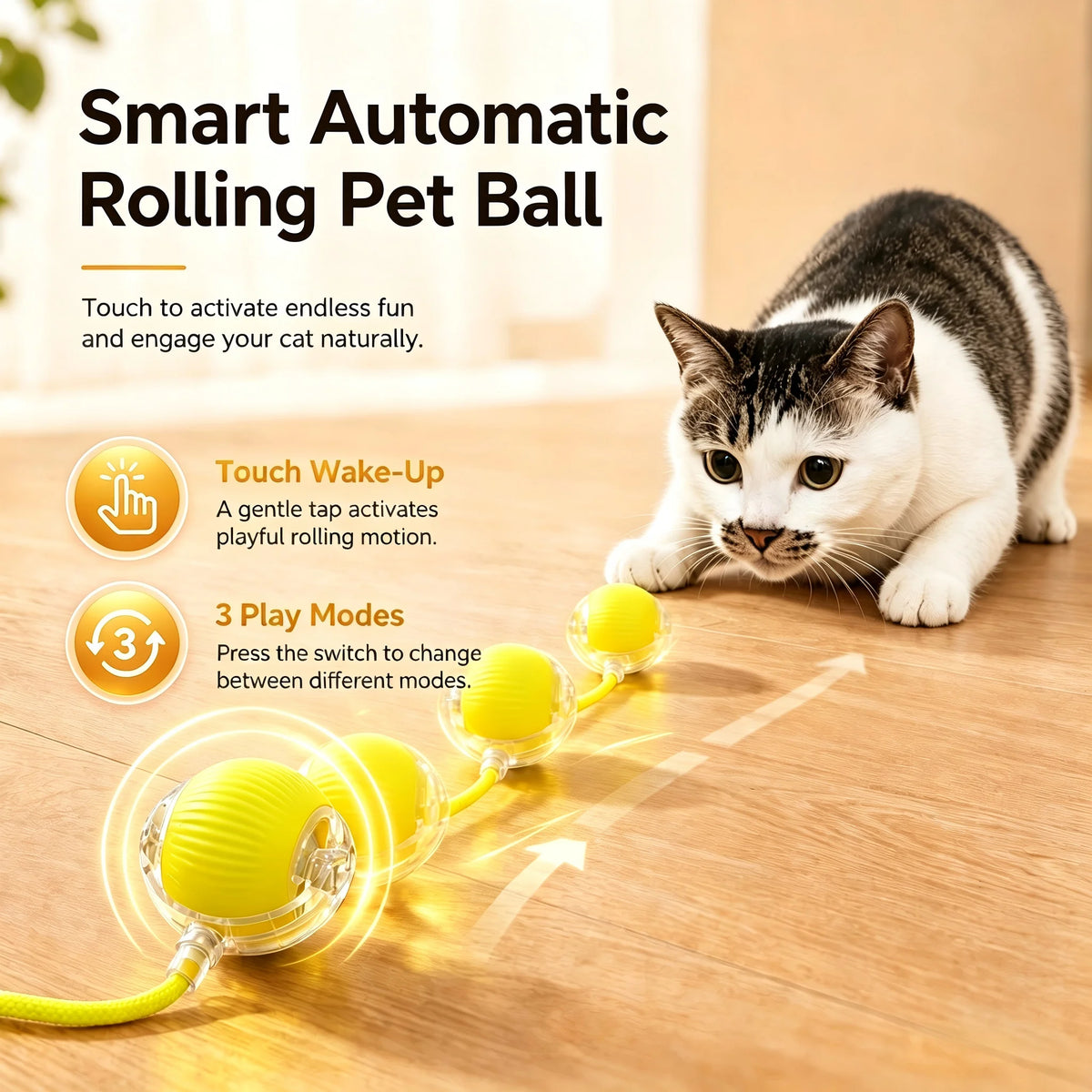 Rechargeable Automatic Cat Ball