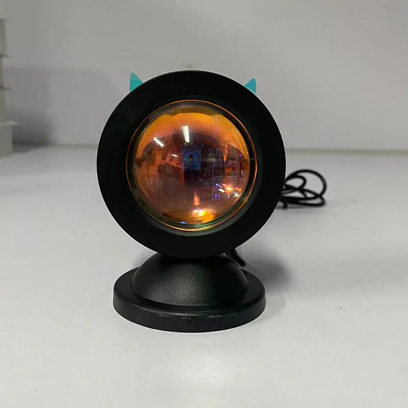 Sunset Lamp Projector — 16-Color Remote Control LED Night Light