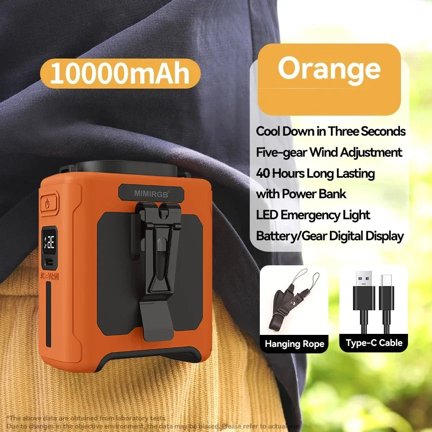 10,000mAh Waist Fan — Cool Your Shit Down