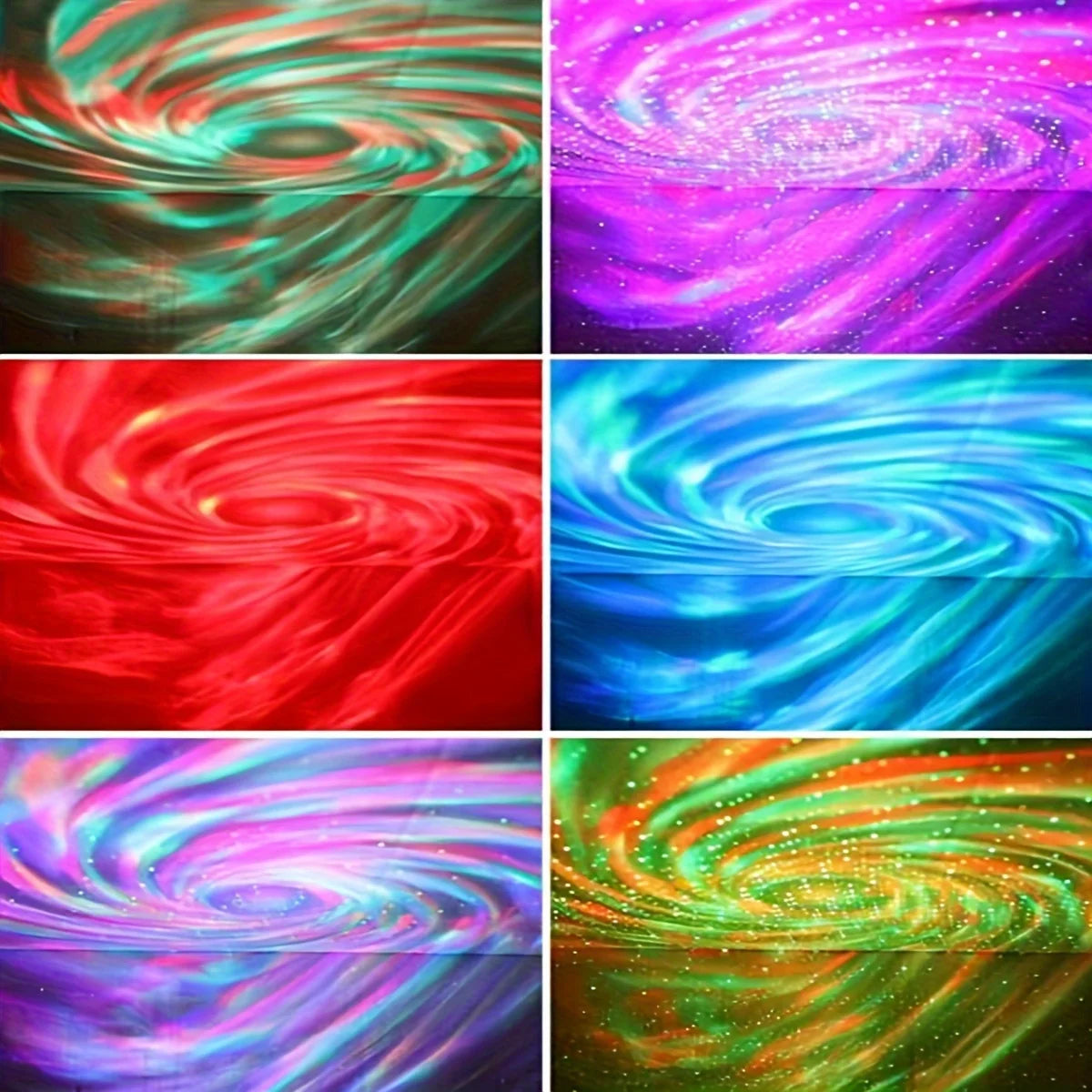 Galaxy Ocean Wave Projector — RGB Night Light with Remote