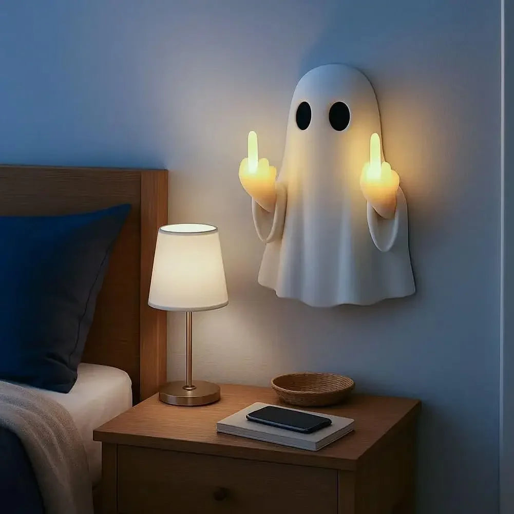 Middle Finger Ghost LED Lamp — Give 'Em the Glow-Up