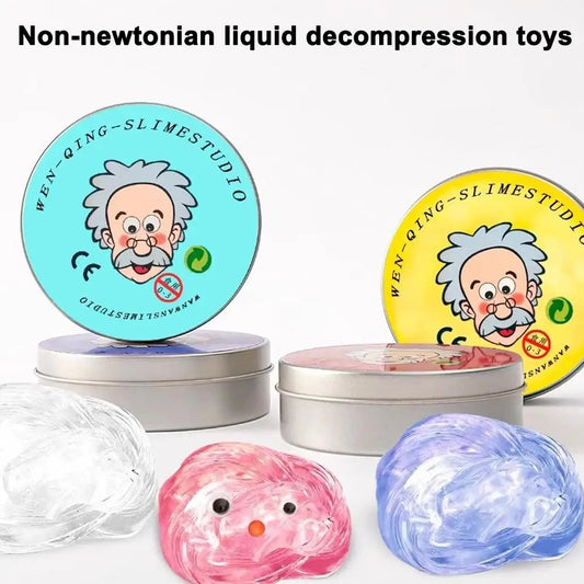 Liquid Glass Putty — Non-Newtonian Stress Relief Fidget Toy