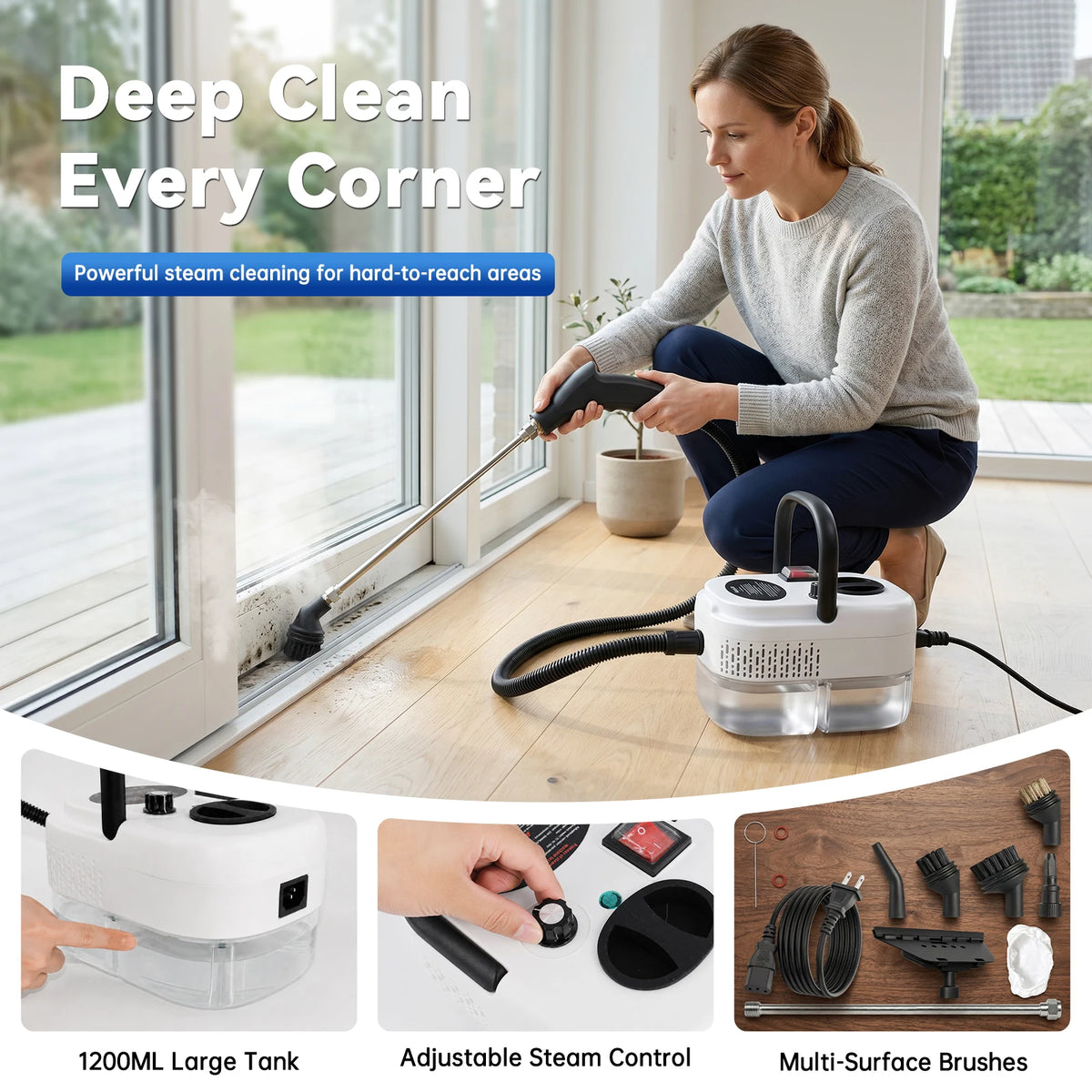 Portable High-Temperature Steam Cleaner