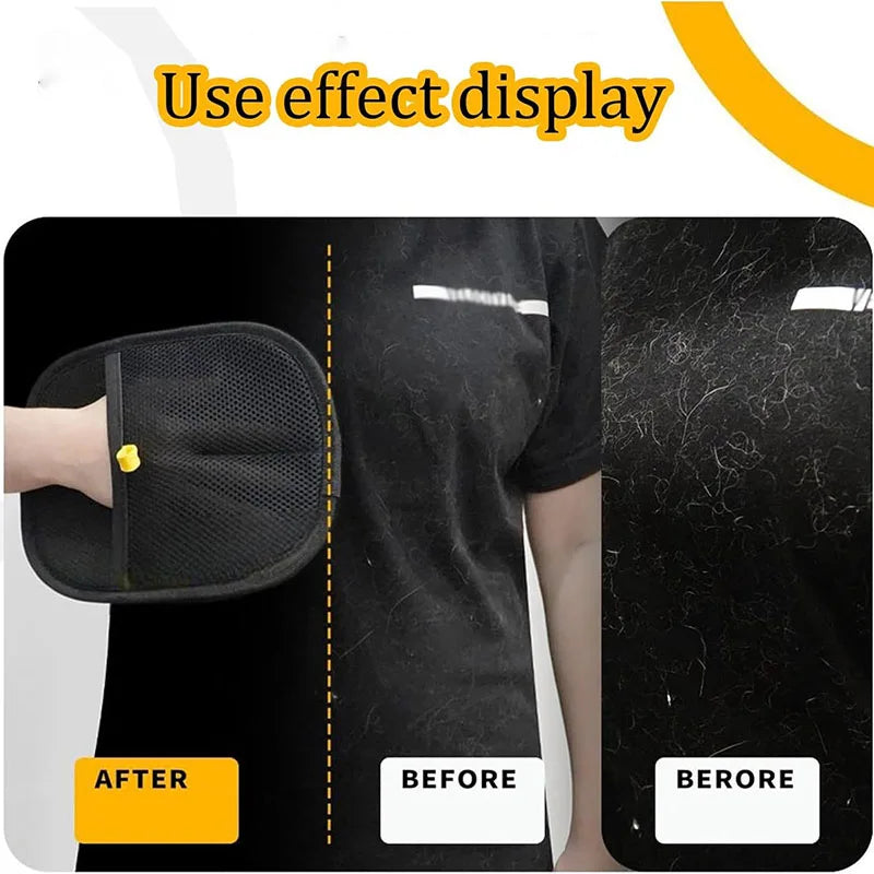 Pet Grooming & Hair-Removal Glove 2-Pack