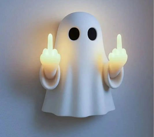 Middle Finger Ghost LED Lamp — Give 'Em the Glow-Up