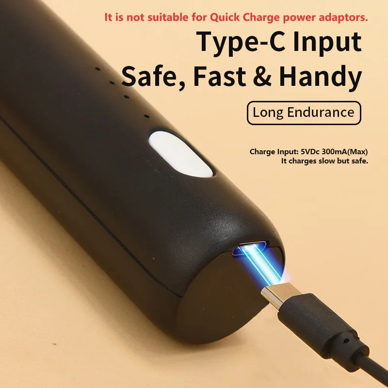 2-in-1 Electric Milk Frother — USB-C Rechargeable, 3-Speed