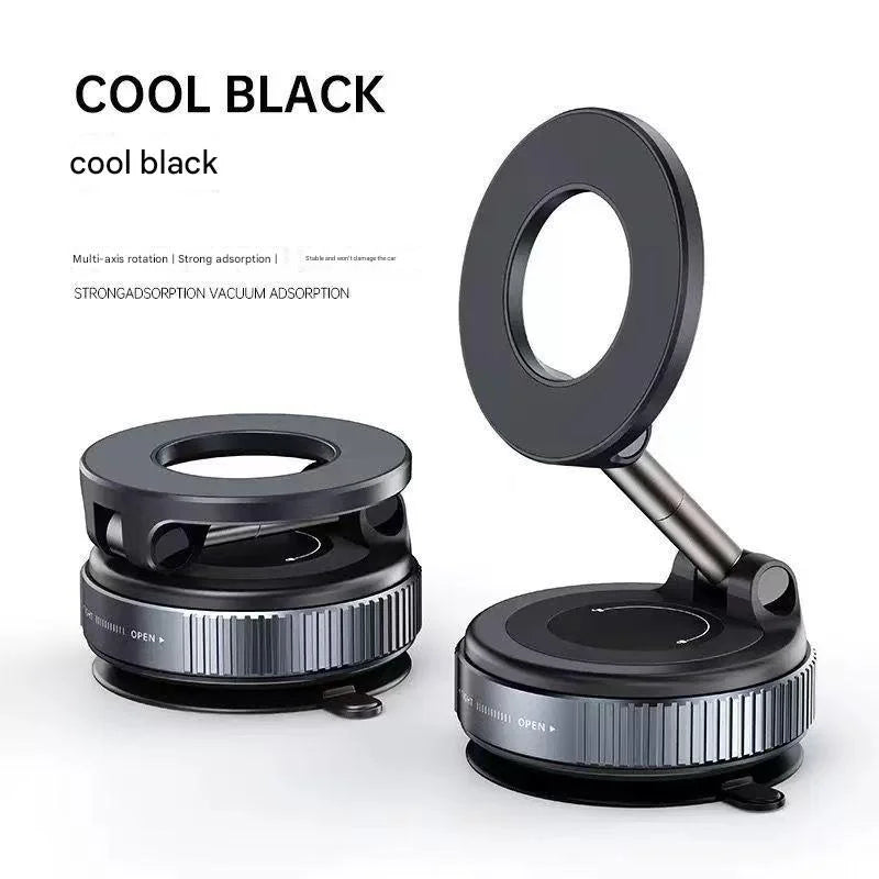 360° Vacuum Magnetic Car Phone Mount — Dashboard & Windshield Holder
